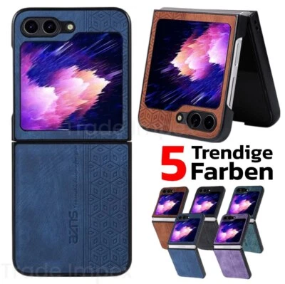 AZNS Hülle für Samsung Galaxy Z Flip6 5G Handy Schutz Flip 6 Kunstleder Schutz Bumper