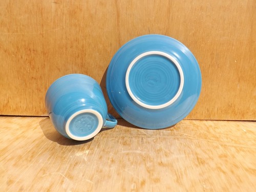 Fiesta PEACOCK BLUE Cup & Saucer Set - 8 ozs - Picture 2 of 3