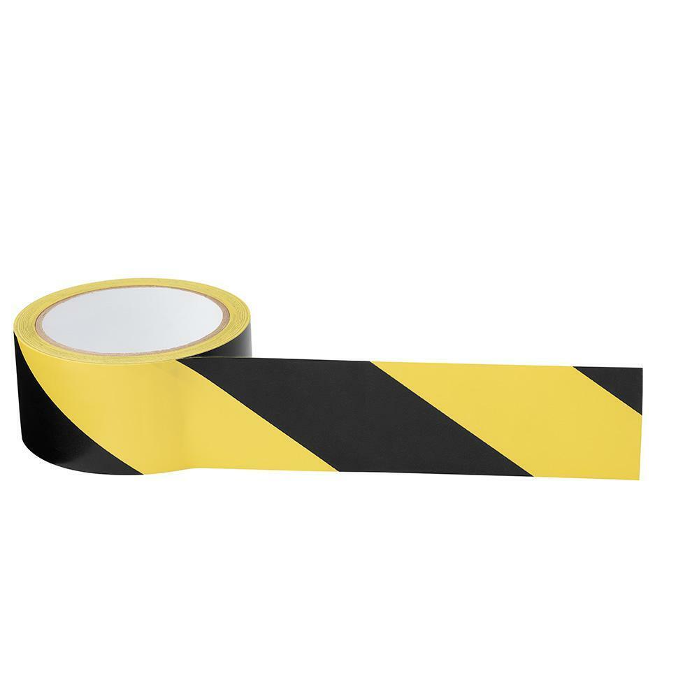 2 in. x 54 ft. Adhesive Safety Hazard Marking Tape Yellow and Bl