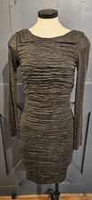 Alice + Olivia Gray Dress By Stacey Bennet With Open Back XS