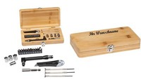Werkzeugset Mit Namensgravur - 21Tlg. Schraubenziehern, Bits Mit Adapter, Cutter