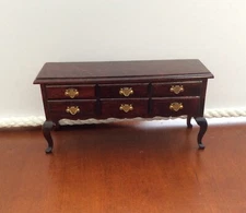 Dollhouse Miniature Vintage Mahogany Buffet