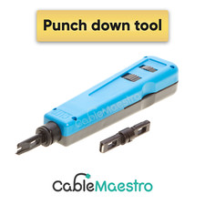 Impact Punch Down Tool 110 / 66 Blade Network Cable CAT5e CAT6 CAT7 Wire RJ45