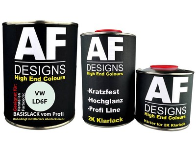 2,5L Autolack für VW LD6F Seaglass Green Klarlack Härter