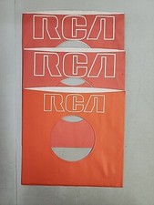 45 RPM 7" RECORD SLEEVES CO. SLEEVE 3 PACK SEE PHOTOS - RCA SLV187