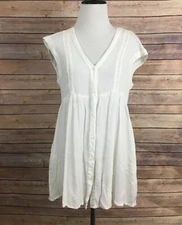 Vanessa Virginia Short Sleeve Button down Shirt (Size: S)