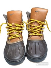 Nike ACG Woodside II Dark Gold Leaf Mens Boots Brown Black 525393-770 Size 5 US