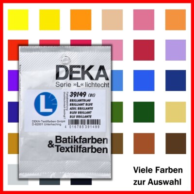 Deka Batikfarbe Serie ''L'', viele Farben zur Wahl, Beutel mit 10 g ( 339,00/kg)