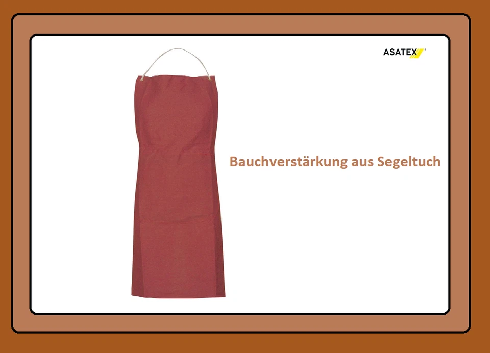 Segeltuchschürze rotbraun, L ca.100 x B.80 cm von Asatex