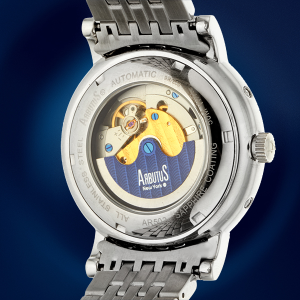 ARBUTUS: New York Madison Ave MoonPhase Mens Automatic Watch