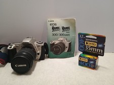 Canon Rebel 2000 EOS 300 35mm Film Camera w/ EF 28  80mm Lens   Low Battery Warn