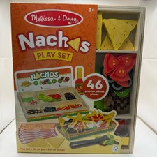 Melissa Doug Nachos Play Food Set Wooden Toy 46pc Pretend Play Kids 3 NEW
