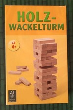 Holzwackelturm Wackelturm Holz 48 Teile Holzspiel