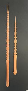 Vintage Micronesian Love Courting Sticks – Hand Carved Tribal from Truk / Chuuk