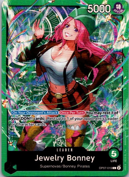Jewelry Bonney () Foil L Starter Deck 24: GREEN Jewelry Bonney OP07-019 NM