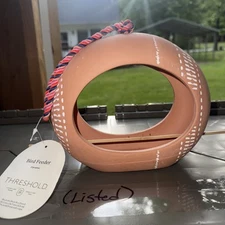 Teracotta Ceramic Outdoor Bird Feeder  With Rope Attachment