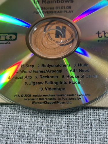 Radiohead – In Rainbows 2008 CD PROMO USA RARE Ato Records For Overhead Play - Foto 3 di 8