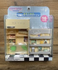 Teeny Tiny Mini Retro Refrigerator Playset Toy For Doll House Miniatures New