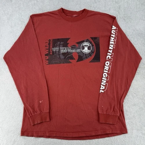 90’s Wu Wear Shirt Men’s Size XL Long Wu Tang Clan S Vintage vintage concert t-shirt, vintage, size XL, single stitch, B+ condition