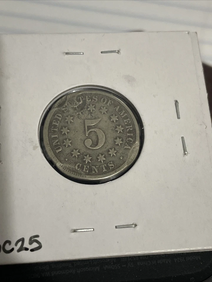 1873 Open 3 Shield Nickel Foto 2 de 4