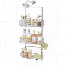 Shower Caddy Hanging Organizer - 3-Tier Rustproof Shower Organizer Over Showe...