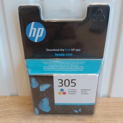 CARTOUCHE D'ENCRE D'IMPRIMANTE HP 305 - TRICOLORE - AOUT 2027 - Photo 1/4