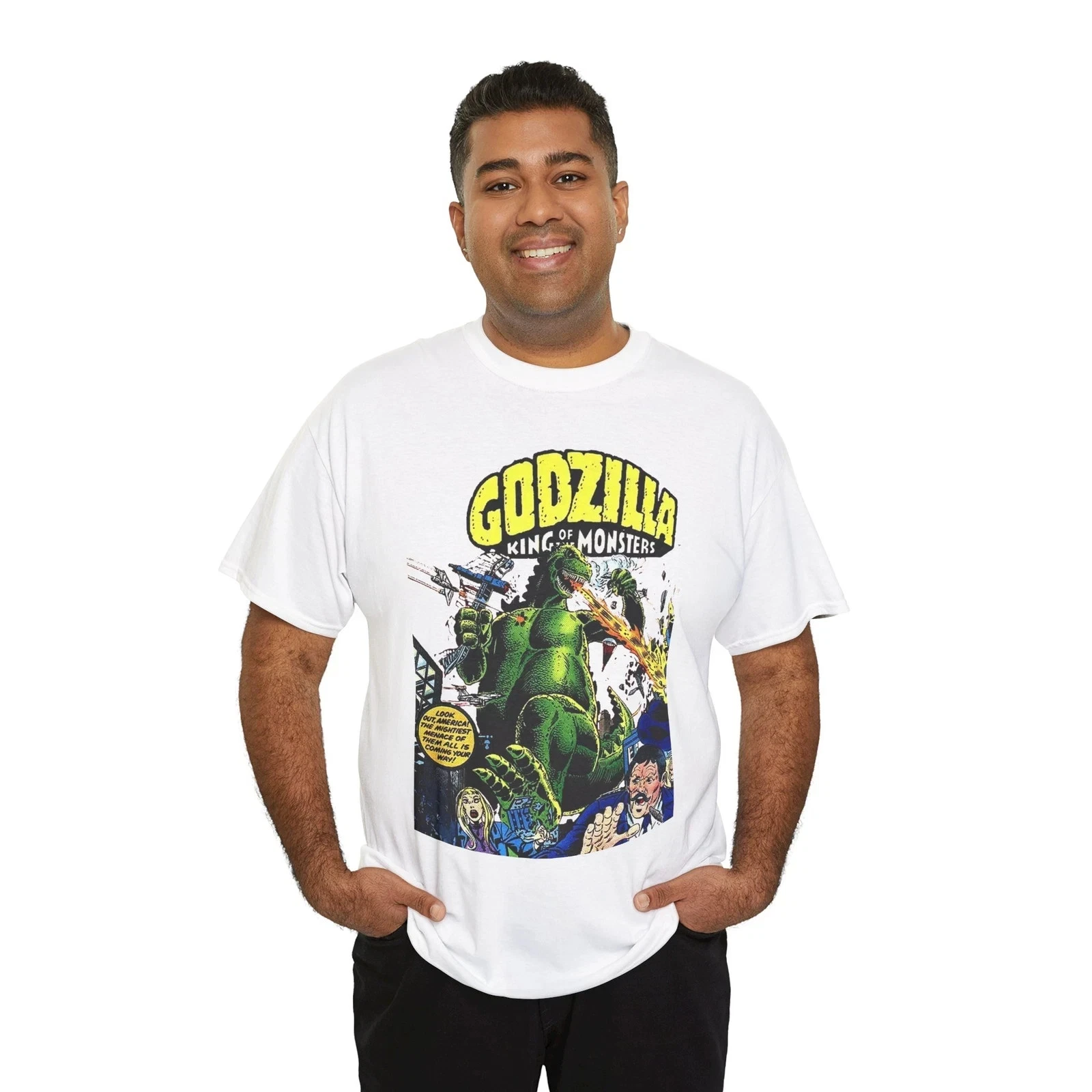 god zilla T-Shirt - King of the Monsters - 1970s Comic Series - Marvel Comics