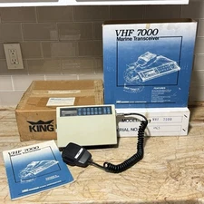 Vtg King Marine Radio Corp VHF 7000 Marine Transceiver Boat in Original Box