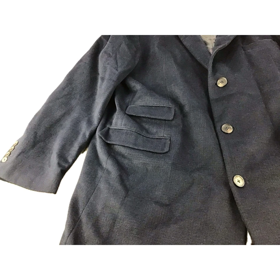 Joseph Abboud Chaqueta/Abrigo Largo Hombre Talla 54L Azul Marino Ventana Lana/Nylon  Foto 3 de 4