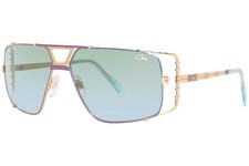 Cazal 9093 001 Sunglasses Men's Turquoise/Green Gradient Lens Pilot Shape 62mm