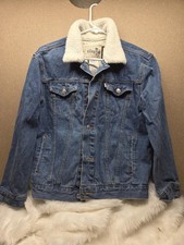 Levi's SilverTab Sherpa Lined Denim Jacket LGG 12-13 Yrs