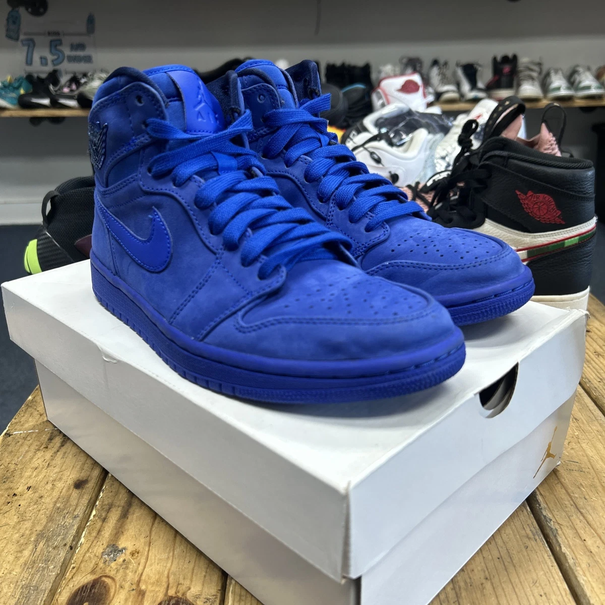 Las mejores ofertas en Jordan 1 Retro Premium High Blue Suede W | eBay