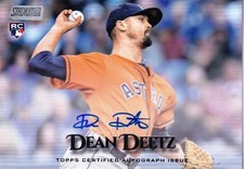 2019 Topps Stadium Club Houston Astros Dean Deetz Base Autographs