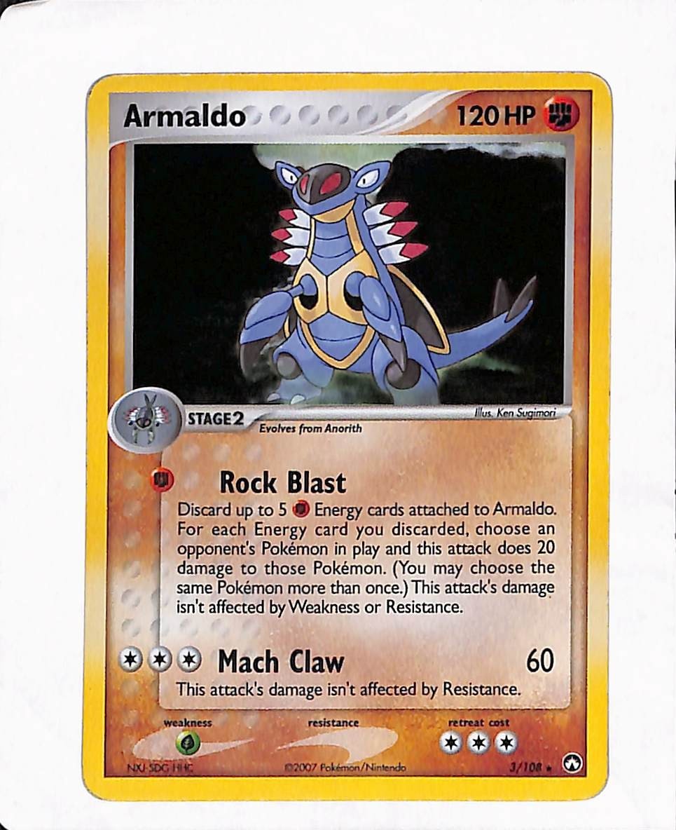 Pokemon TCG Armaldo Holo Rare Power Keepers 3/108