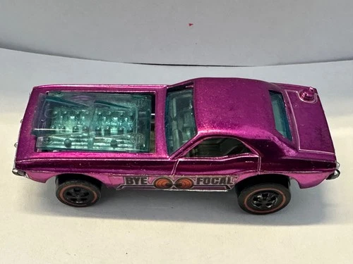HOT WHEELS RED LINES MAGENTA BYE FOCAL  Toy Car 1968 1969 1970