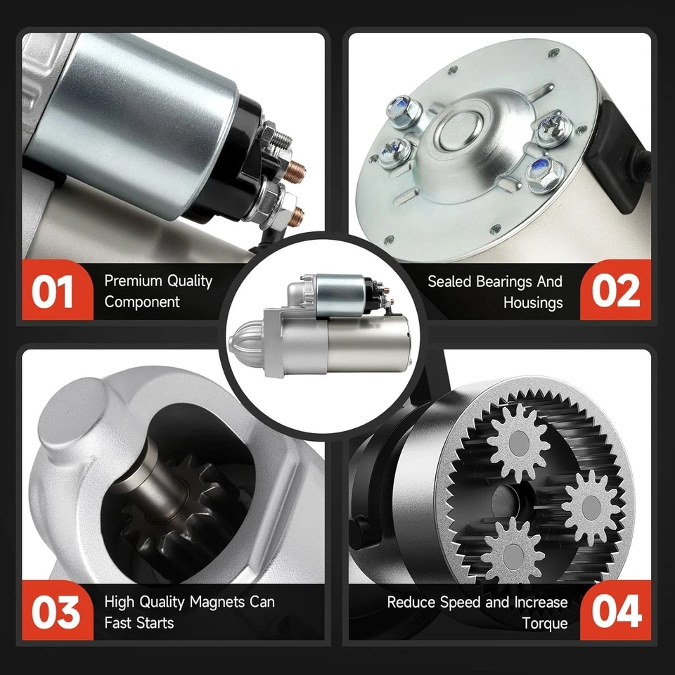 Arranque para Chevy GMC 5,7 L 4,3 L 8,1 L 1994-2002 Express Savana Tahoe Yukon Foto 4 de 4