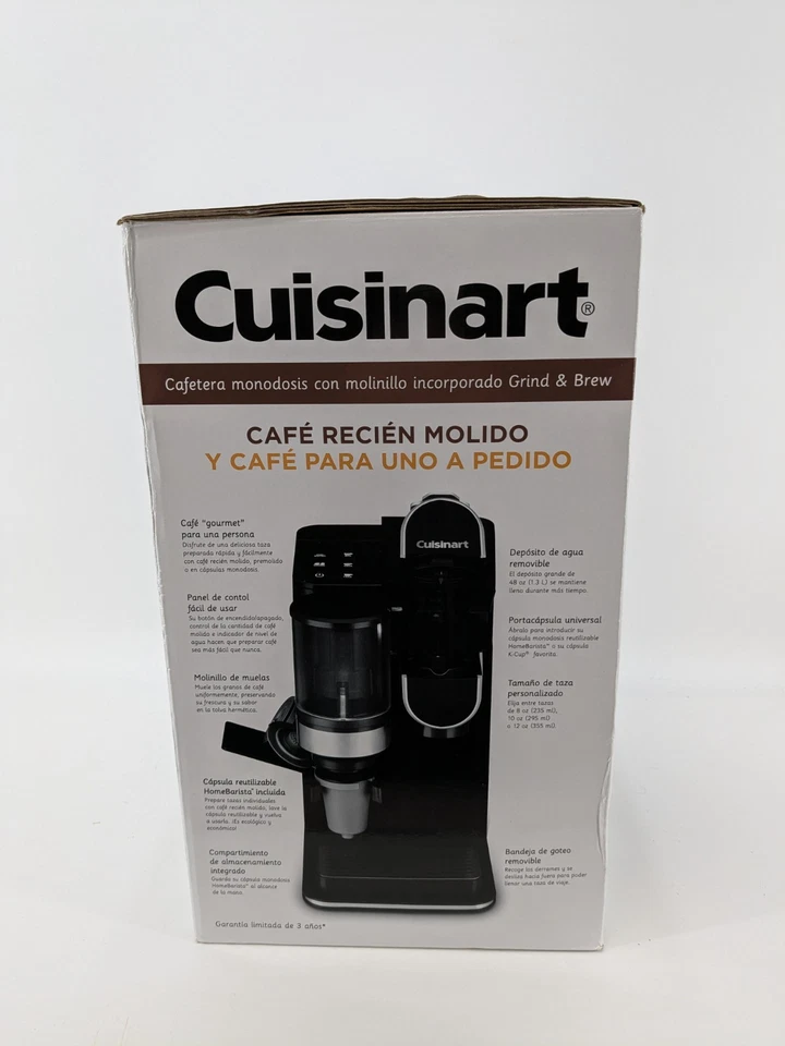 Cuisinart DGB-2 Single Serve Coffee Maker Machine Coffee Grinder 48 oz Black - Image 4 of 4