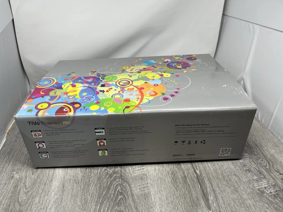 Новый TIVO ROAMIO PRO 3 ТБ HD DVR телевидения TCD840300 с кабелем и коробкой - Изображение 4 из 4