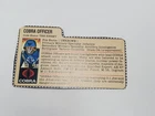 1982 Gi Joe Cobra Officer Filecard V1.5 Swivel Arm Hasbro Arah File Card
