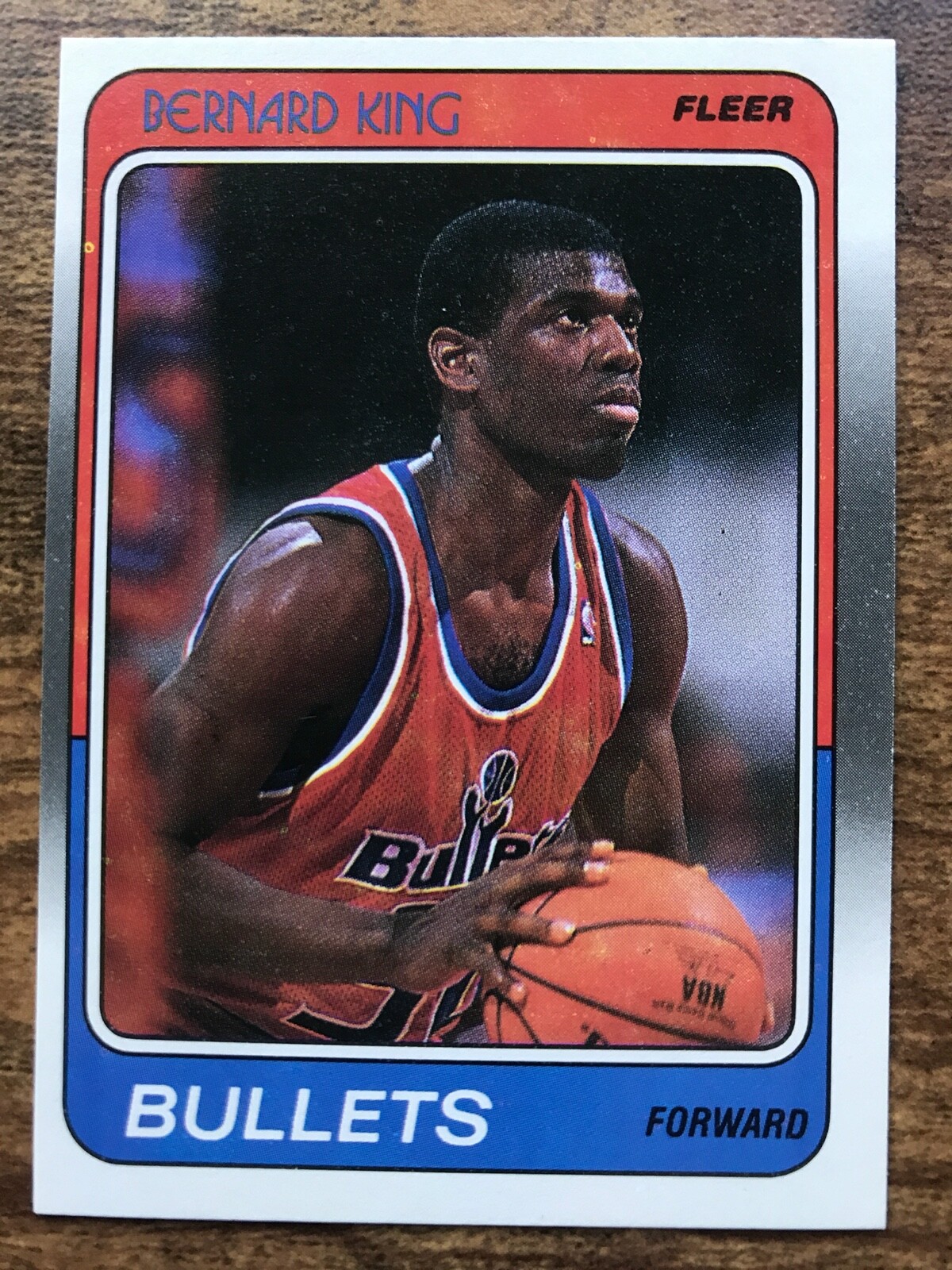 1988/89 Fleer Basketball Card #116 Bernard King Washington Bullets NM/MT-MT