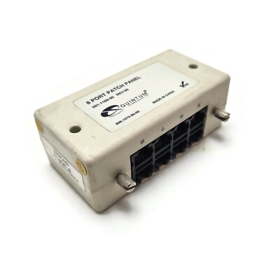 Quintum 8 Port Patch Panel ROHS Compliant 501-1169-00. Made in China