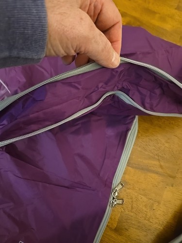 4-Piece Set Lightweight Packing System Travel Organizer Bags - Purple/gray - Picture 14 of 15