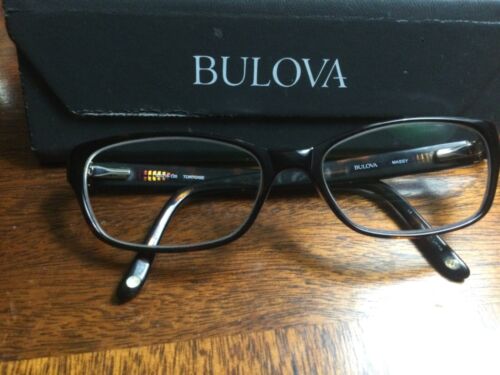 Bulova Massy Womens Eyeglasses 53-16-135 Brown Tortoise Flex Frames W/case
