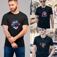 Printed Summer Short Sleeve Printed T-Shirt Top Tee Clothing Pullover Gift