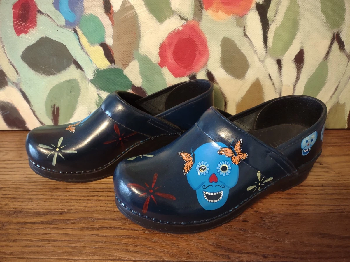 Hand painted sale sanita clogs
