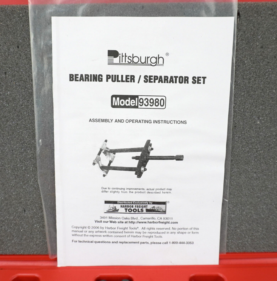 PITTSBURGH Automotive 12 Piece Bearing Puller and Separator Set Model