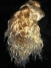 teen girls women BLONDE SHADED WIG SHOULDER LENGTH HALLOWEEN COSTUME WEAR