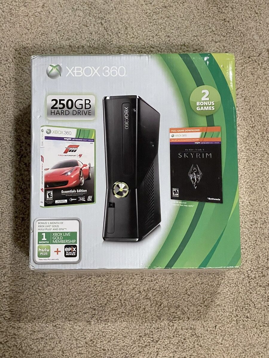 New Sealed Microsoft Xbox 360 Holiday Bundle 250GB Black New Sealed Microsoft Xbox 360 Holiday Bundle 250GB Black