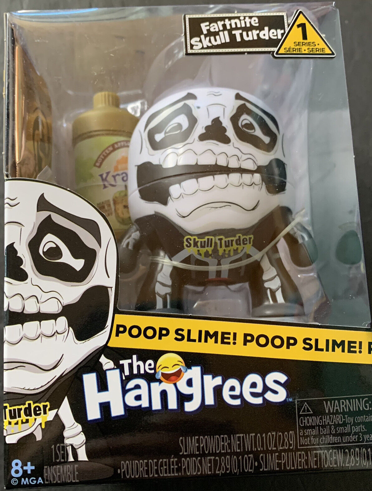 The Hangrees Fartnite Skull Turder Collectible Parody Figure Poop Slime Series 1