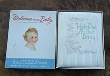 Welcome To Our Baby Vintage Baby Book Not Usedgood condition. There arre a coup